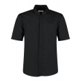 Men `Tailored Fit Bar Shirt Mandarin Collar Short Sleeve