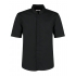 Men`s Tailored Fit Bar Shirt Mandarin Collar Short Sleeve