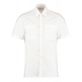 Men `Tailored Fit Pilot Shirt Short Sleeve