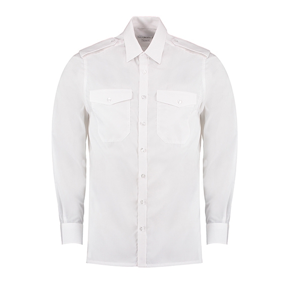 Men`s Tailored Fit Pilot Shirt Long Sleeve