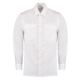 Men `Tailored Fit Pilot Shirt Long Sleeve