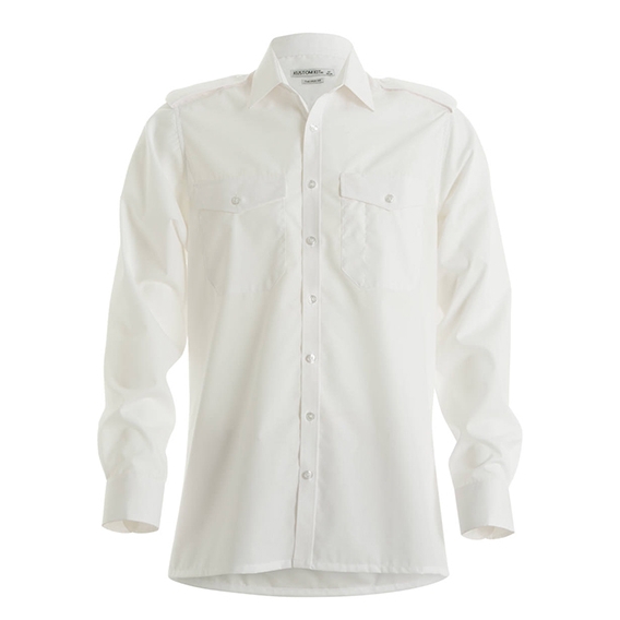 Men`s Tailored Fit Pilot Shirt Long Sleeve