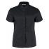 Women`s Tailored Fit Bar Shirt Mandarin Collar Short Sleeve