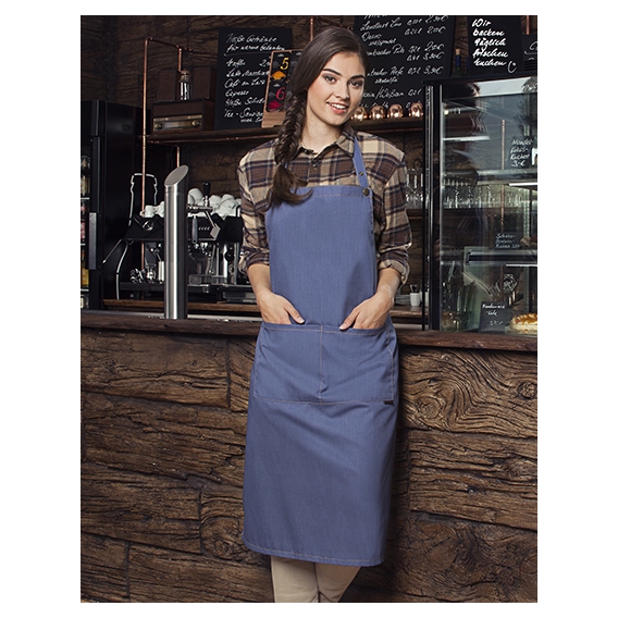 Bib Apron Jeans-Style with pocket