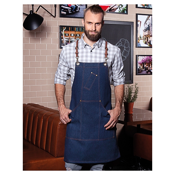 Bib Apron Denim X-Style