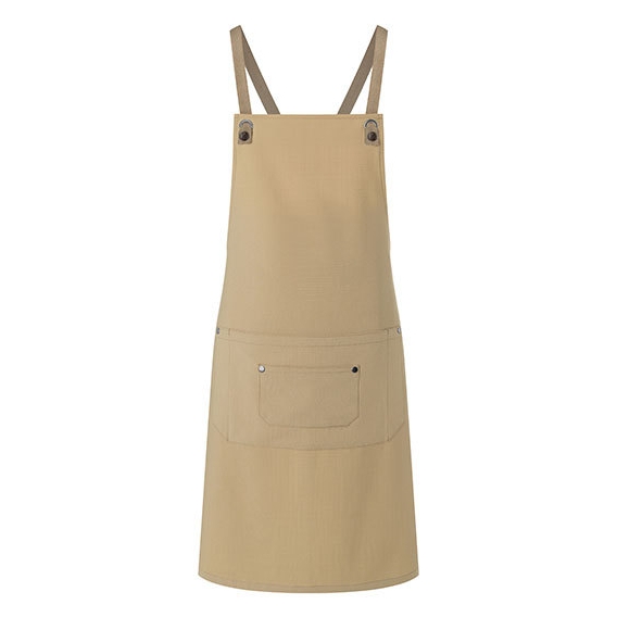 Bib Apron Urban-Nature with Cross Straps and big Pocket