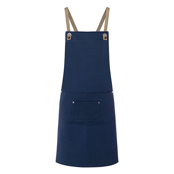 Bib Apron Urban-Nature with Cross Straps and big Pocket