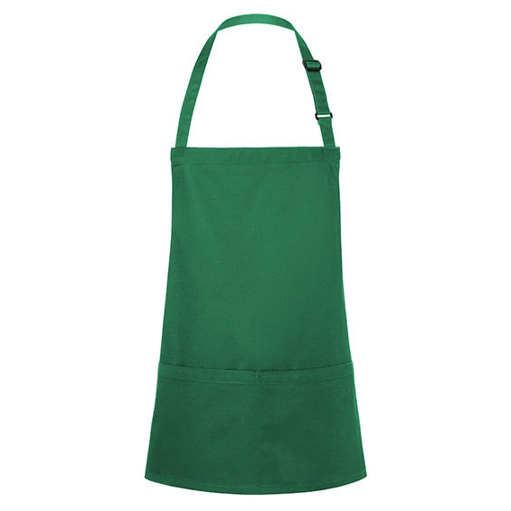 Short Bib Apron Basic with Buckle and Pocket