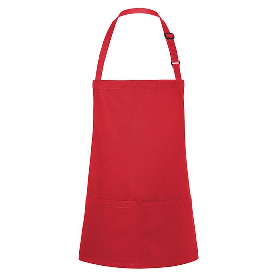 Short Bib Apron Basic with Buckle and Pocket