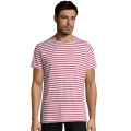 Men `Round Neck Striped T-Shirt Miles