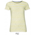 Women`s Round Neck Striped T-Shirt Miles