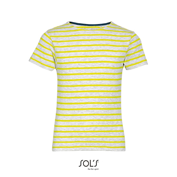 Kids` Round Neck Striped T-Shirt Miles