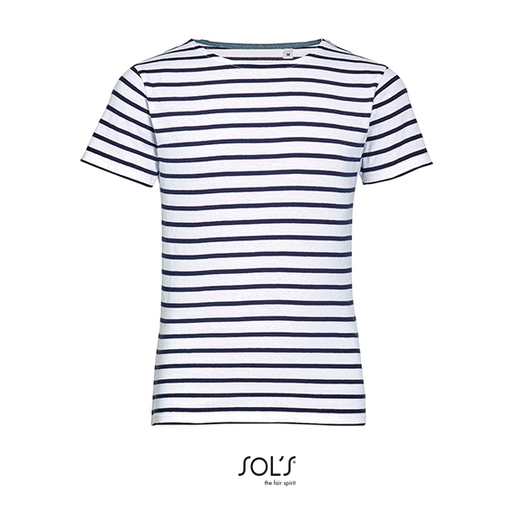 Kids` Round Neck Striped T-Shirt Miles
