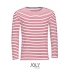 Men`s Long Sleeve Striped T-Shirt Marine