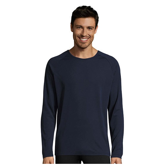 Men`s Long-Sleeve Sports T-Shirt Sporty