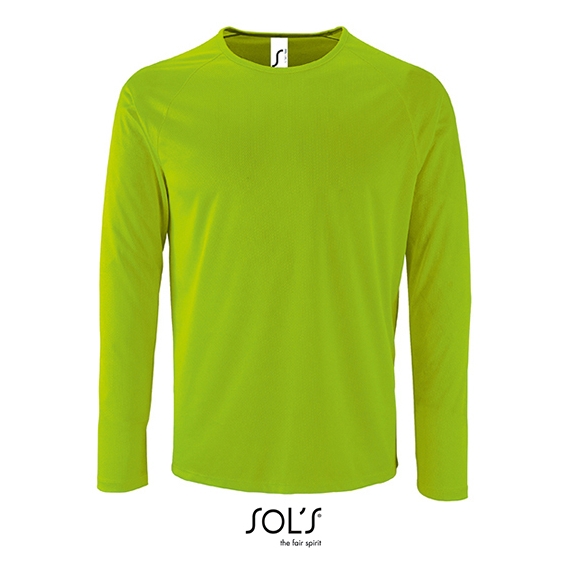 Men`s Long-Sleeve Sports T-Shirt Sporty