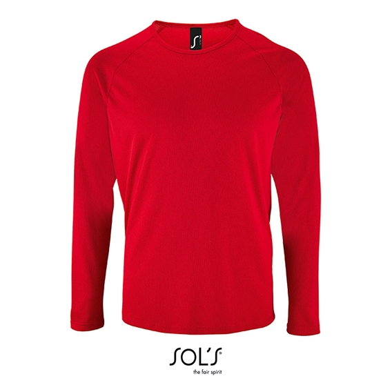 Men`s Long-Sleeve Sports T-Shirt Sporty