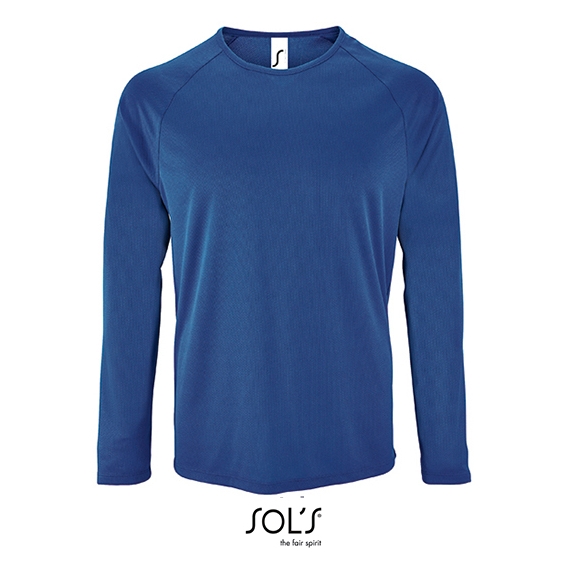 Men`s Long-Sleeve Sports T-Shirt Sporty