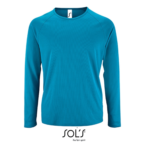 Men`s Long-Sleeve Sports T-Shirt Sporty
