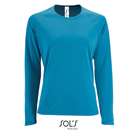 Women`s Long-Sleeve Sports T-Shirt Sporty