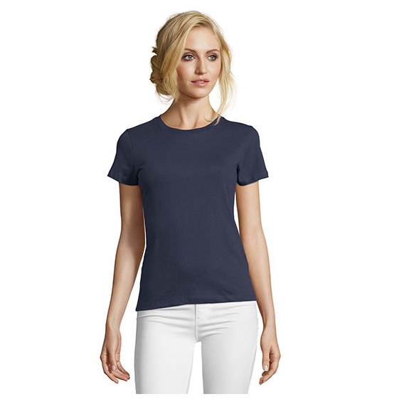 Women`s Round Neck Fitted T-Shirt Imperial