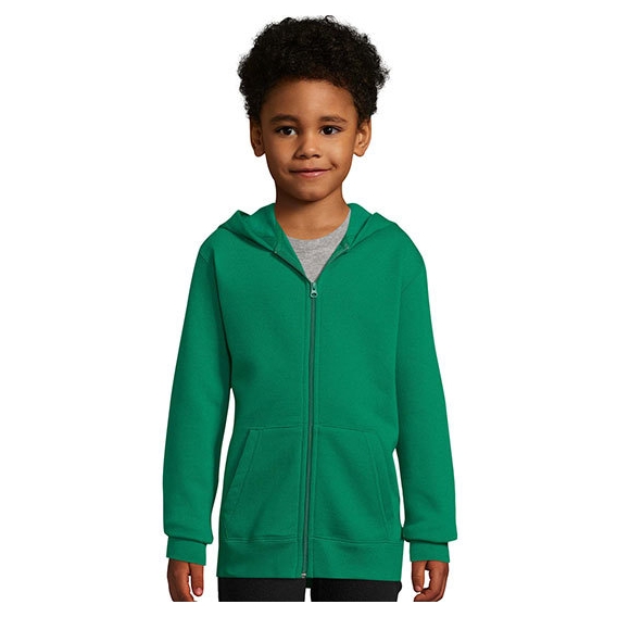 Kids` Zip Hoodie Stone