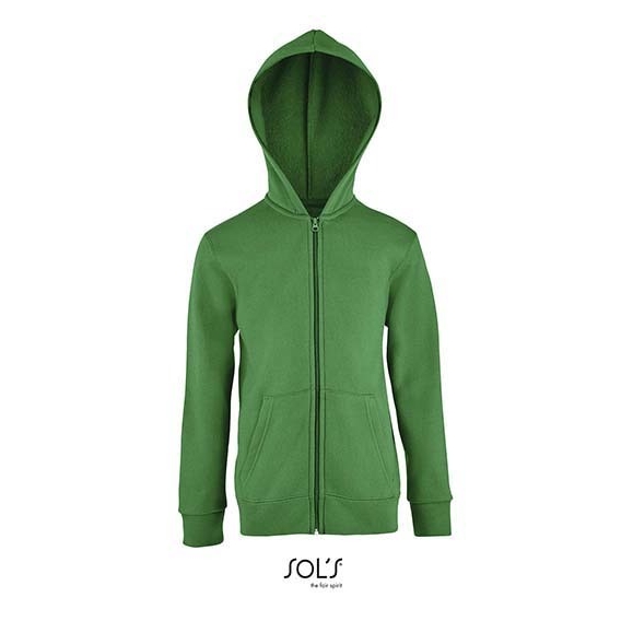 Kids` Zip Hoodie Stone