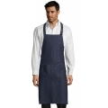 Denim Bib Apron "Grant" with Pocket