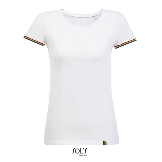 Women´s Short Sleeve T-Shirt Rainbow