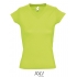 Ladies` V-Neck-T-Shirt Moon