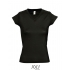 Ladies` V-Neck-T-Shirt Moon