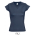 Ladies` V-Neck-T-Shirt Moon