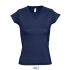 Ladies` V-Neck-T-Shirt Moon