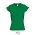Ladies` V-Neck-T-Shirt Moon
