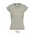 Ladies` V-Neck-T-Shirt Moon