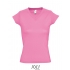 Ladies` V-Neck-T-Shirt Moon
