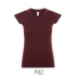 Ladies` V-Neck-T-Shirt Moon