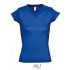 Ladies` V-Neck-T-Shirt Moon