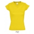 Ladies` V-Neck-T-Shirt Moon