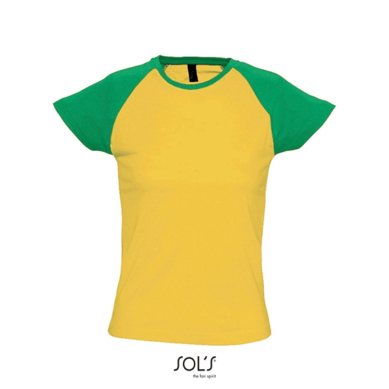 Women`s Raglan Colour-T Milky