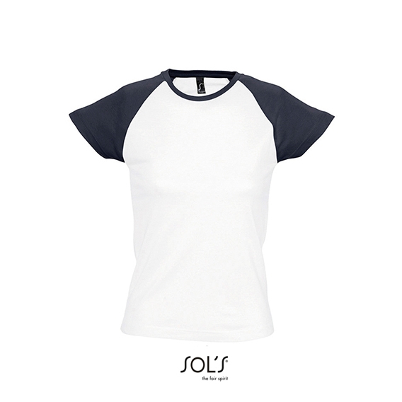 Women`s Raglan Colour-T Milky