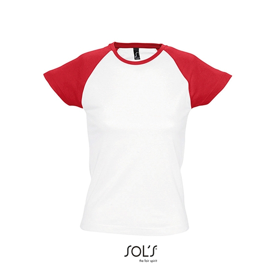 Women`s Raglan Colour-T Milky