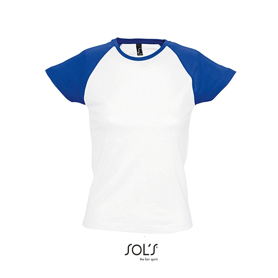 Women`s Raglan Colour-T Milky