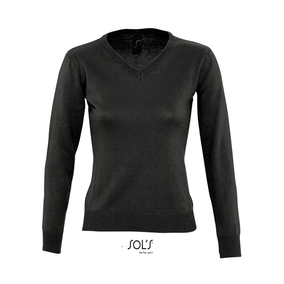 Women`s V Neck Sweater Galaxy