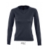 Women`s V Neck Sweater Galaxy