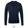 Golden Men V-Neck Knitted Cardigan