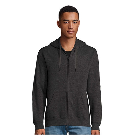 Men Hooded Zipped Jacket Seven