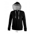 Contrast Hooded Zip Jacket Soul Women