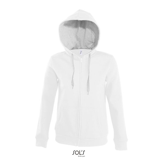 Contrast Hooded Zip Jacket Soul Women