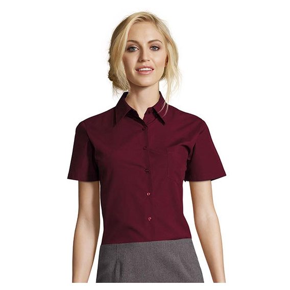 Popeline-Blouse Escape Shortsleeve